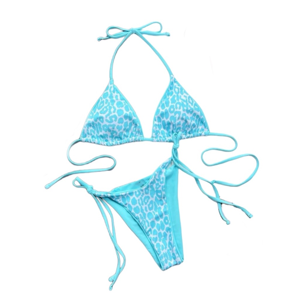 Blue Leopard Bikini